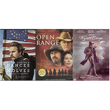 Imagem de Generic Triplo Filme De Faroeste Kevin Costner: Dança Com Lobos / Wyatt Earp Em Campo Aberto (Dvd 3 Unidades)