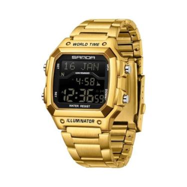 Imagem de Relógio Digital LED À Prova D'Água Para Homens SANDA 2172 2173 Multifu