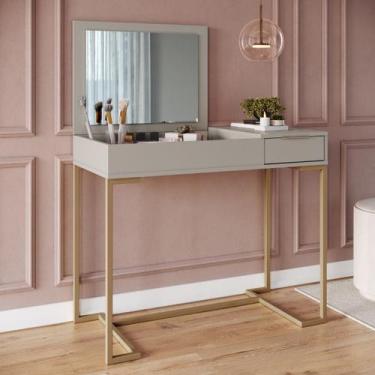 Imagem de Penteadeira Com Espelho Oculto Dobrável Gaveta Lacasamia