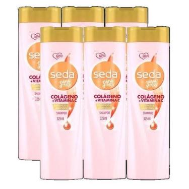 Imagem de 6 Shampoo Seda by Niina Secrets Colágeno + Vitamina C 325ML