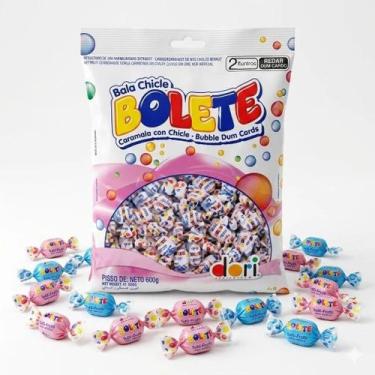 Imagem de Bala Bolete Tutti Frutti Dori Pacote 600g Recheada Com Chiclete