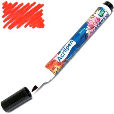Imagem de Caneta Pra Tecido Acrilpen Acrilex 507- Vermelho