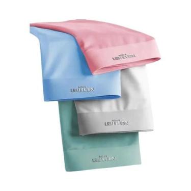 Imagem de Cuecas Boxer Masculinas De Seda Gelada Com Malha, Kit Com 4 Peças, Sex