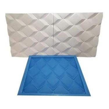 Imagem de Forma Gesso Plástico e Borracha Placa 3D - Polígonos - Xmoldes