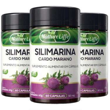Imagem de Silimarina Cardo Mariano Concentrada 60 Cápsulas - Natture, 3 UNIDADES