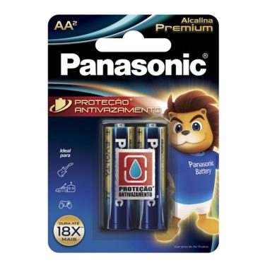 Imagem de Pilha Alcalina AA Panasonic LR6EGR-2B96 1,5V com Proteção Antivazamento e Vedação Diferenciada Cartela com 2 Unidades