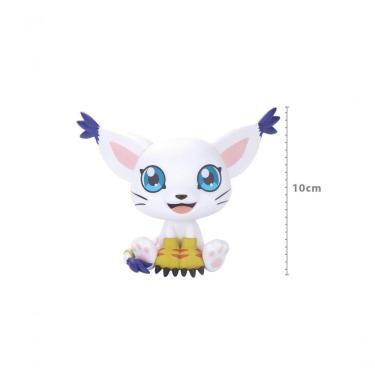 Imagem de Figura de Coleção Megahouse Tailmon - Lookup Ref.:832185 Digimon Adventure em PVC 10 cm Branca