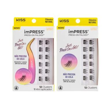 Imagem de Cílios Postiços imPRESS Mini Kit + Refil Clássico Natural - Kiss New Y