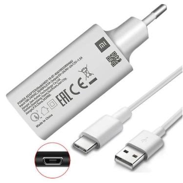 Imagem de Carregador Xiaomi Fast Charge Plug+cabo micro-USB - Gloome Store