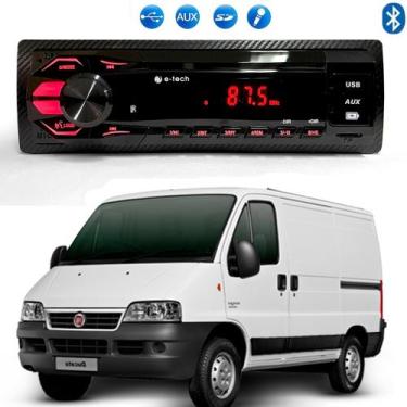 Imagem de Radio Mp3 Som Automotivo Bluetooth Usb Cartão Sd Fiat Ducato - E-TECH