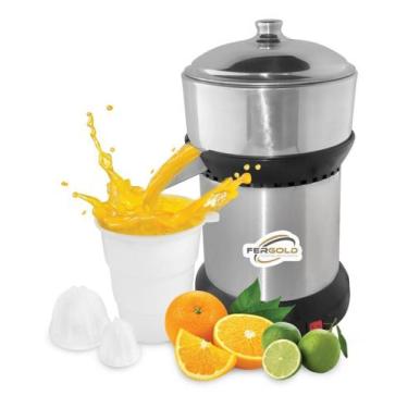 Imagem de Espremedor Extrator Sucos Laranja Inox Profissional 500w - FERGOLD