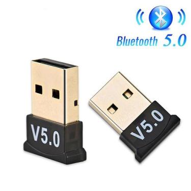 Imagem de Adaptador Usb Bluetooth 5.0 CSR Para Notebook Pc
