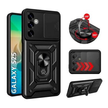 Imagem de Capa Capinha Armor Ring Militar Galaxy S25 5g Anti Impacto Proteção Câ