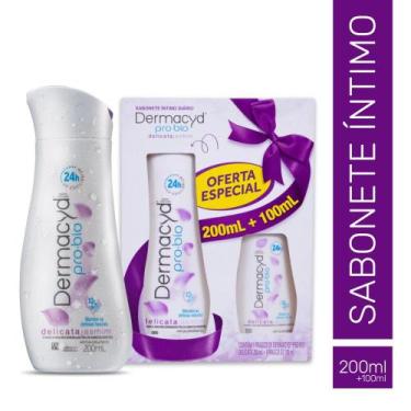 Imagem de Sabonete Íntimo Delicata Jasmim Refrescante Feminino DERMACYD 200ml+10