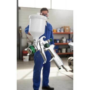 Imagem de 2x Pistola Pintura Gravidade 1.4mm 600ml - Acabamento Profis - Congrat