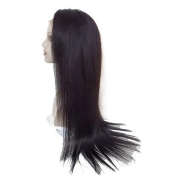 Imagem de Peruca Com Silk Top Cabelo Humano Natural 50 cm - Capri Style Cabelos