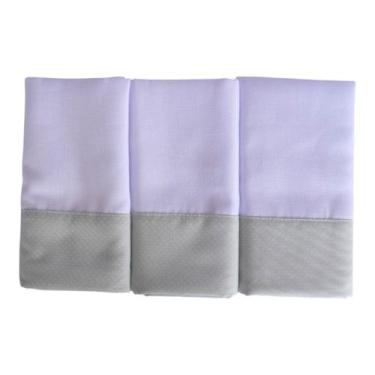 Imagem de Kit Fraldas 03 Peças Barra De Tecido Luxo Pinte E Borde Tamanho 70Cm X
