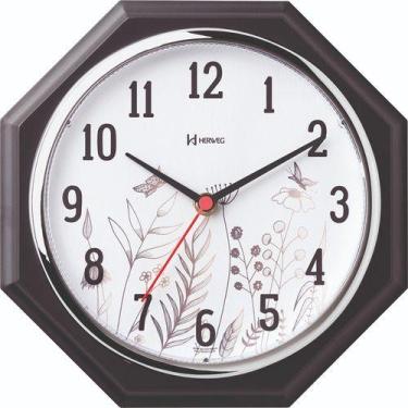 Imagem de Relogio de parede herweg 660029-028 preto, PRETO