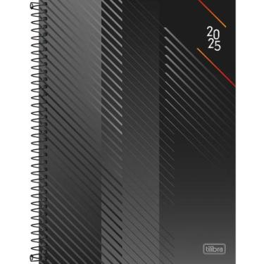 Imagem de Agenda Executiva Espiral Diária 20 x 27,5 cm Spot 2025 - Preto E Verme