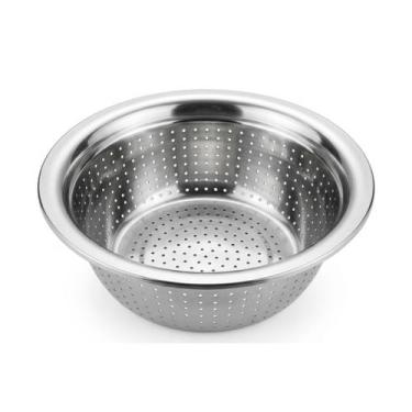 Imagem de Escorredor De Arroz Massas Legumes Aço Inox 26,5cm - Monaliza Import