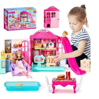 Imagem de Casa de boneca c/ acessorio 556115a - ESM