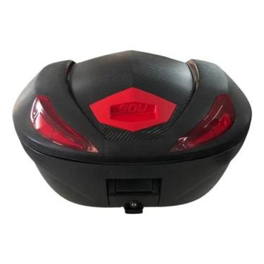 Imagem de Bau Bauleto 47 Litros Moto Com Suporte Universal Gow Preto