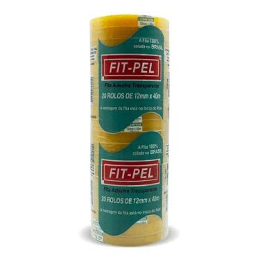Imagem de Fita Adesiva Durex 12mmx40m Transparente 20 Unidades - Fit Pel