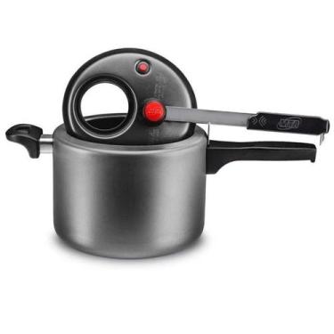 Imagem de Panela De Pressão Fechamento Externo Com Visor De Vidro Grafite 4,5l M