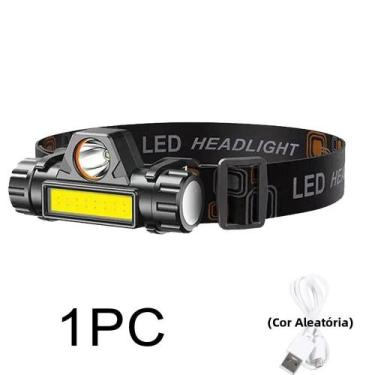 Imagem de Lanterna De Cabeça LED Recarregável USB Super Potente 35000LM Para Aca
