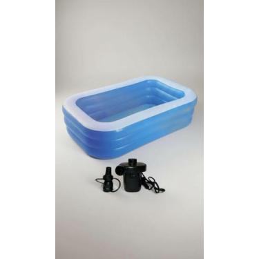 Imagem de Piscina Inflável 2000L c/ Inflador Elétrico 110V - Congratulations Sto