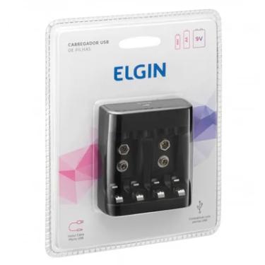 Imagem de Carregador USB Para Quatro Pilhas AA/AAA Ou Duas Pillhas 9V, Elgin - 46RSCUSB0000