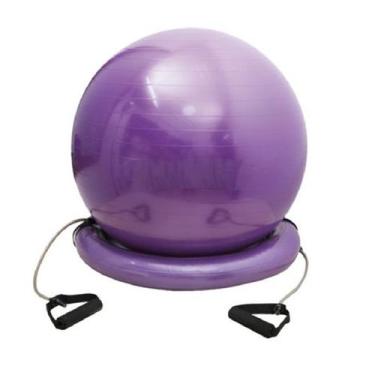 Imagem de Bola Suiça de Pilates e Yoga com cordas