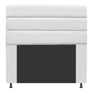 Imagem de Cabeceira Estofada Turim 160 Cm Queen Size Suede Branco