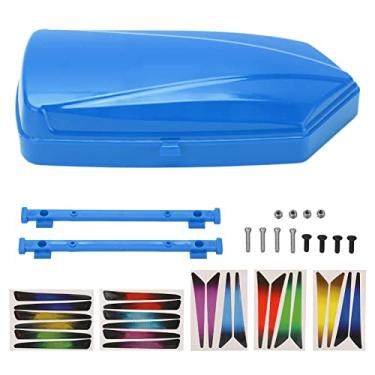 Imagem de Shanrya Roof Trunk Luggage Suitcase, Roof Trunk Luggage Carrier Long Service Life Environmental for SCX10 90046 Vehicles for 1/8 RC Car(Blue)