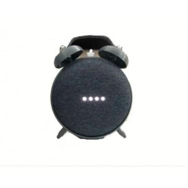 Imagem de Suporte Google Home Estilo Alarme Retro Preto