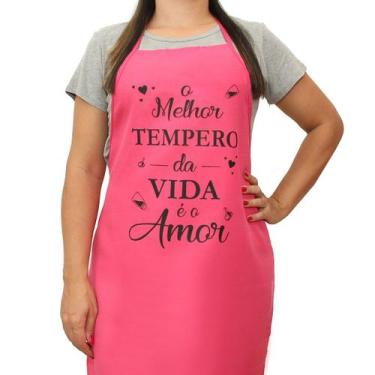 Imagem de Avental De Cozinha Mãe Amiga Mulher Esposa Rosa- O Melhor Tempero Da V