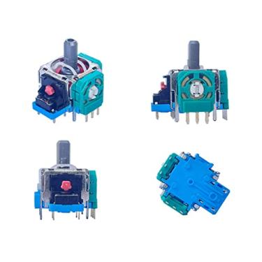 Imagem de ElecGear 4 x Joystick de substituição (EL6 ALPS 2.1K) + 4 x Drift Fix PCB para controlador PS5/PS4, módulo de montagem de sensor analógico para polegar compatível com controles DualSense e DualShock 4