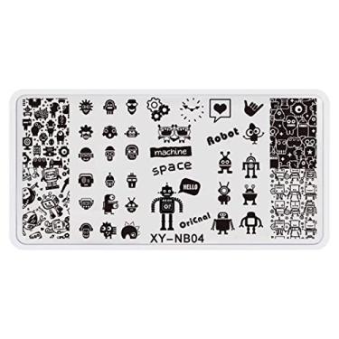 Imagem de Letra De Selo De Unha Impressão De Unhas De Unhas De Estampamento De Unhas Flores De Flores De Design Ferramento De Sembolo Para Manicure Salon Home Diy Halloween Natal