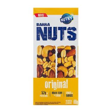 Imagem de Barra De Cereais Nutry Nuts Original Caixa Com 2 Unidades De 30G Cada