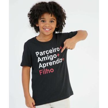 Imagem de Camiseta Infantil Estampa Frase Mr Tam 4 A 10