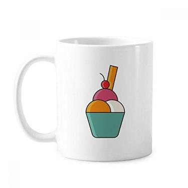 Imagem de Caneca de sorvete doce crocante chocolate cerâmica xícara de porcelana café louça