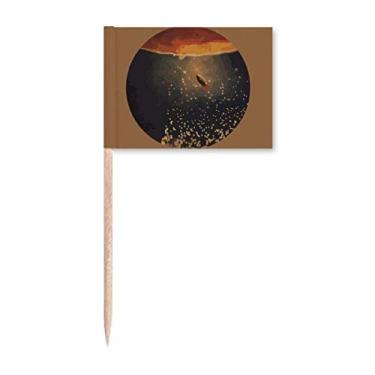 Imagem de Universo e alienígena cenário espaço palito bandeiras marcadoras decoração de festa