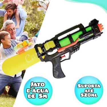 Lança Água Arminha Arma Pistola Brinquedo Water Gun 26Cm - Art Brink -  Lançadores de Água - Magazine Luiza