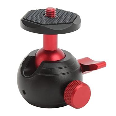 Imagem de Cabeça de Bola de tripé, Cabeça de Bola de Montagem de tripé Panorâmico de Liga de Alumínio de 360 ​​graus, Cabeça de Bola de tripé de Câmera Flexível Ergonômico, para monopé de tripé de Câmera de