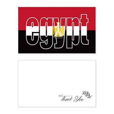 Imagem de Nome da bandeira do país do Egito, cartão de agradecimento, papel de aniversário, agradecimento de casamento