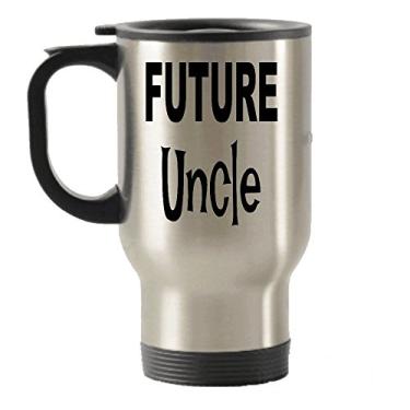 Imagem de Future Uncle Gifts – Caneca de viagem Future Uncle – Copos isolados para viagem – Ideias de presente para tio ou novidade – de aniversário para tio – Adicionar ao conjunto de caixa de presente