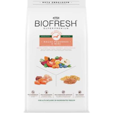 Imagem de Ração Seca Biofresh Mix de Carne, Frutas, Legumes e Ervas Frescas Cães Adultos de Raças Pequenas e Minis - 15 Kg