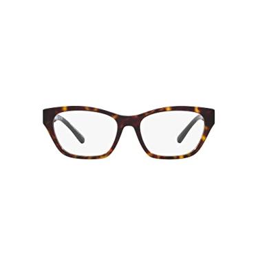 Imagem de Emporio Armani Óculos de sol femininos Ea3223u com ajuste universal olho de gato, Lente Havana/Demo brilhante, 54 mm