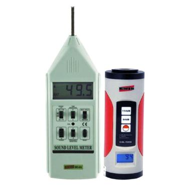 Imagem de Kit Decibelímetro Digital Faixa 30 A 130Db Dec-416 Ponderação Calibrador Acústico Ruído...