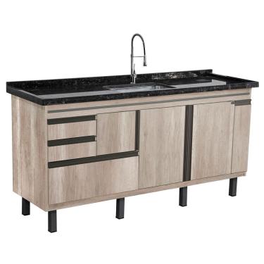 Imagem de Gabinete de cozinha Fortaleza para pia de 1,44 m